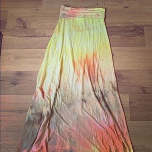 Love TanJane Strapless Long Sundress Small